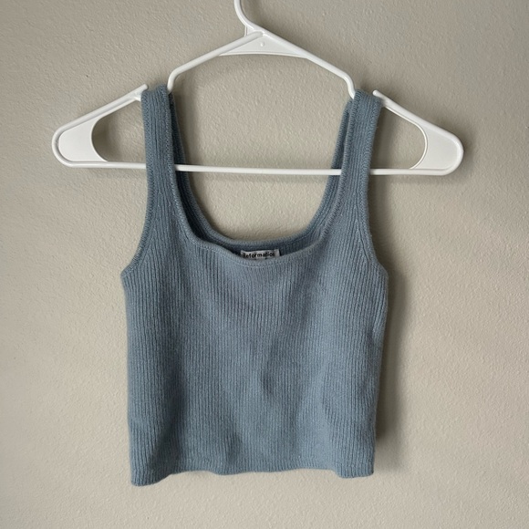 Reformation Tops - Reformation Blue Knit Tank Top size small